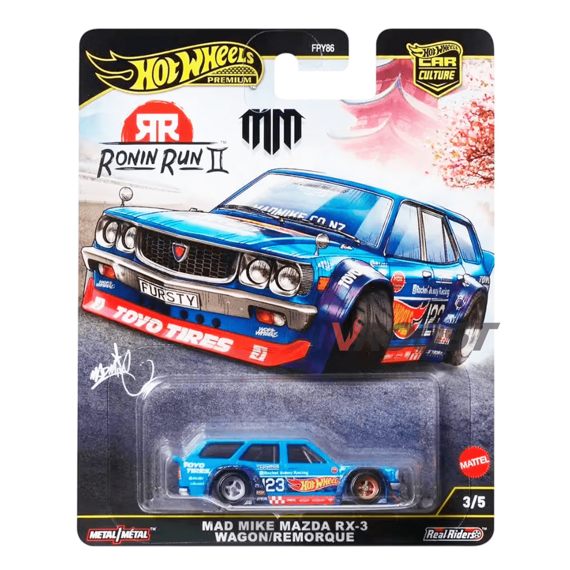 Mad Mike Mazda RX-3 Wagon - Hot Wheels Premium Ronin Run II - 1