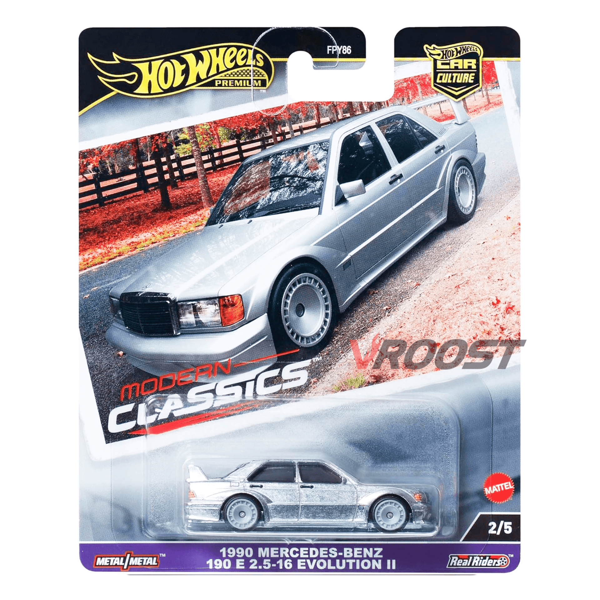 1990 Mercedes-Benz 190E 2.5-16 Evolution II - Hot Wheels Premium Modern Classics - 1