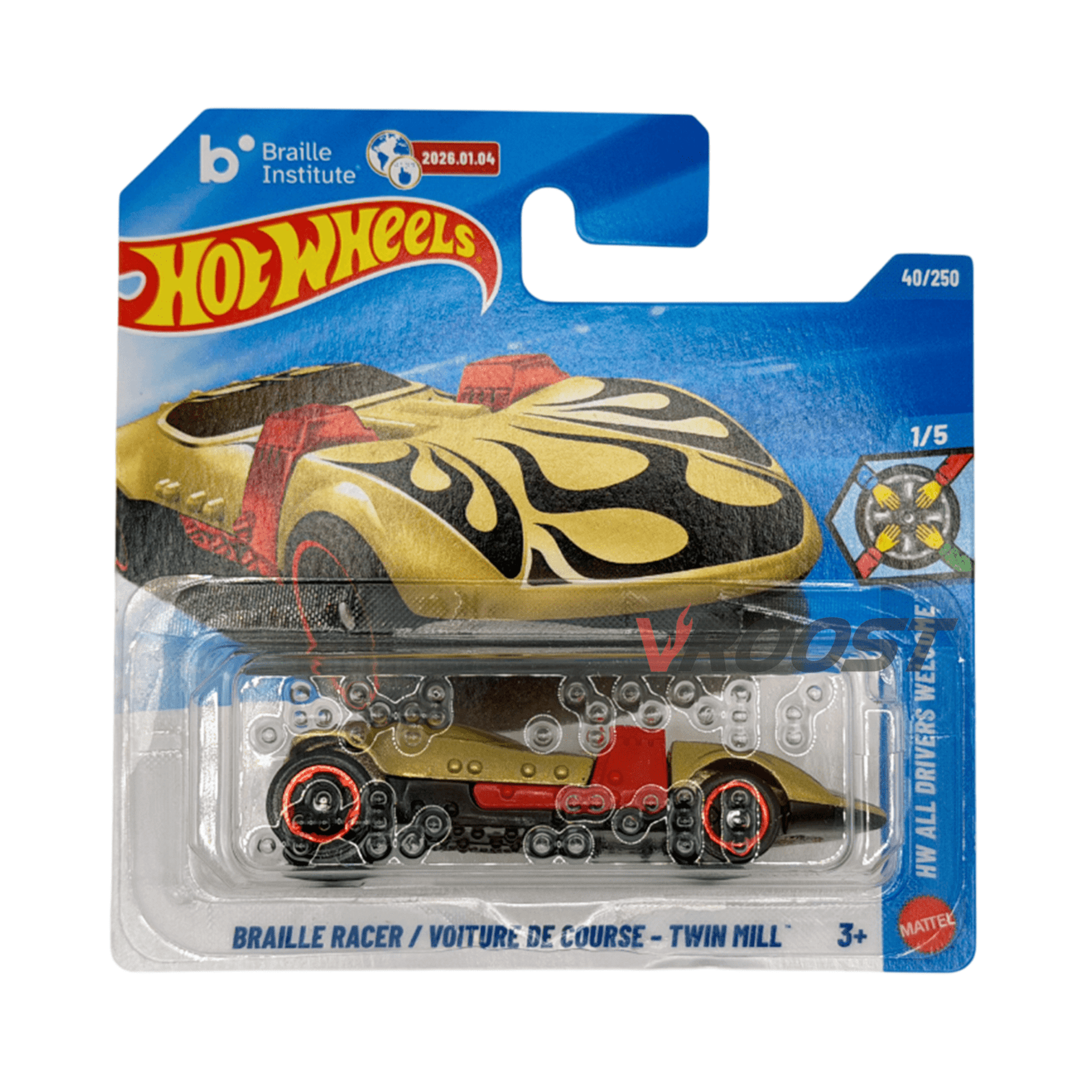 Braille Racer - Hot Wheels Mainline - 1